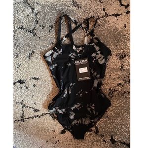 Kill star tie dye pentagram bodysuit
